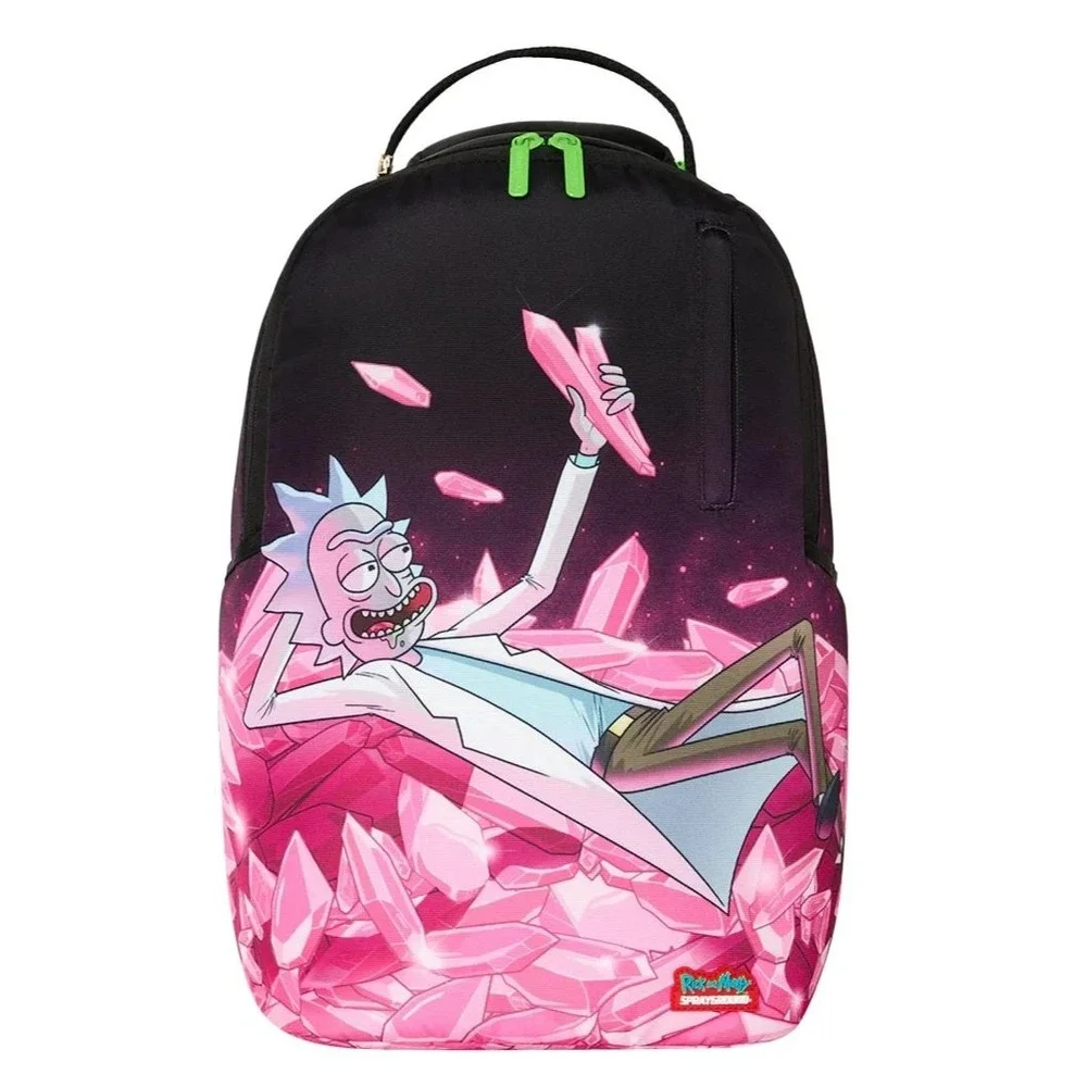 Sprayground Rick and Morty Kalaxian Crystal Shark Backpack Exclusive 100% NWT